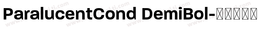 ParalucentCond DemiBol字体转换